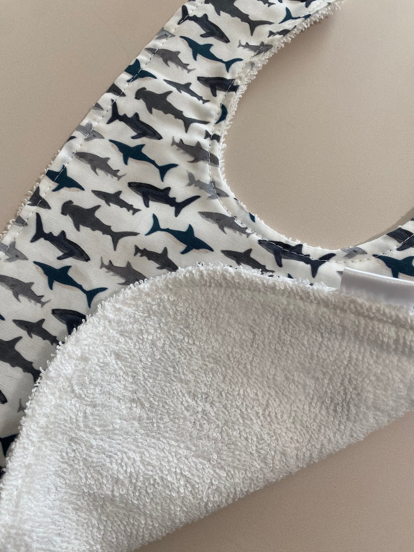 Mini shark Super absorbent Bib