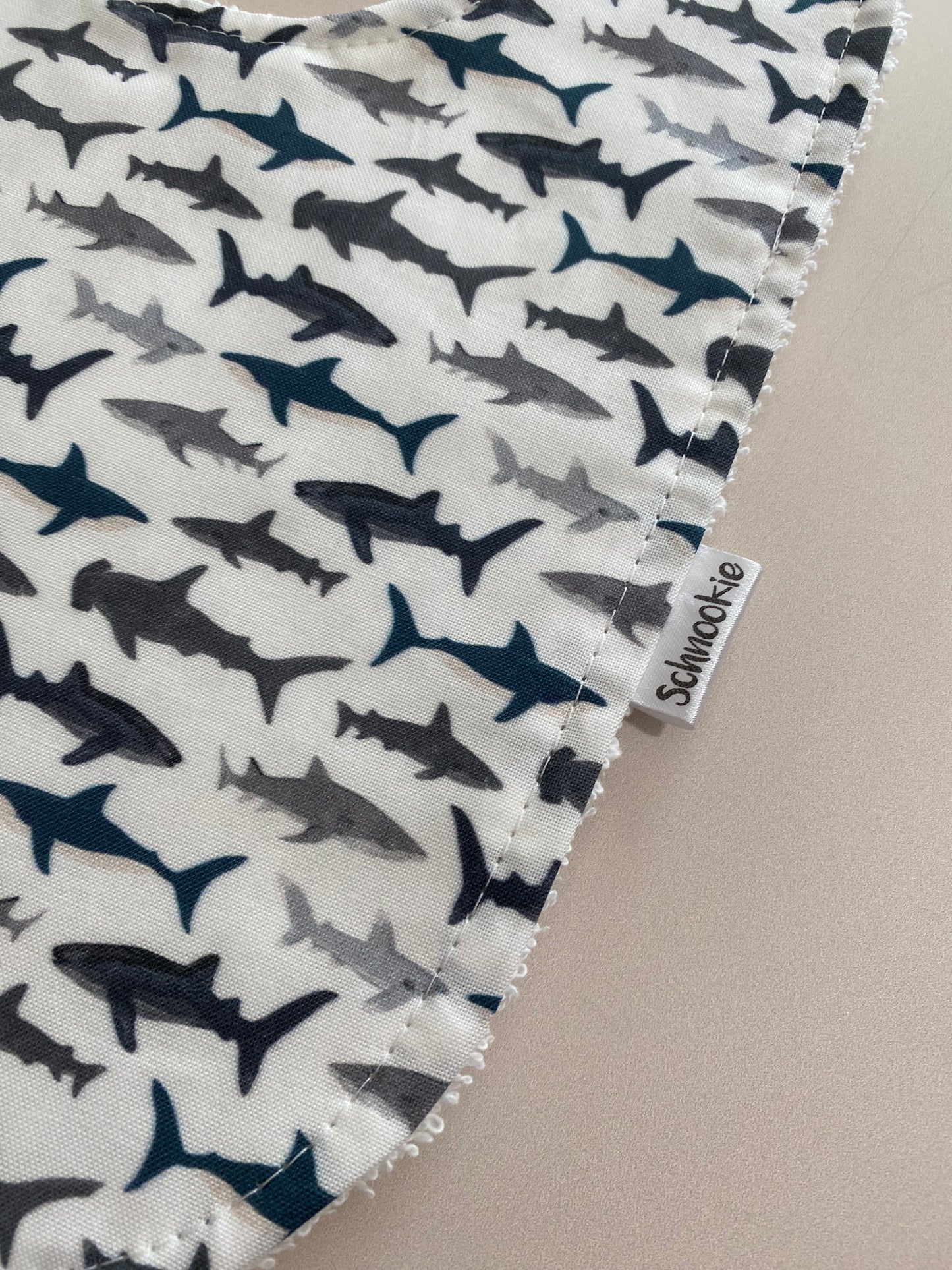 Mini shark Super absorbent Bib