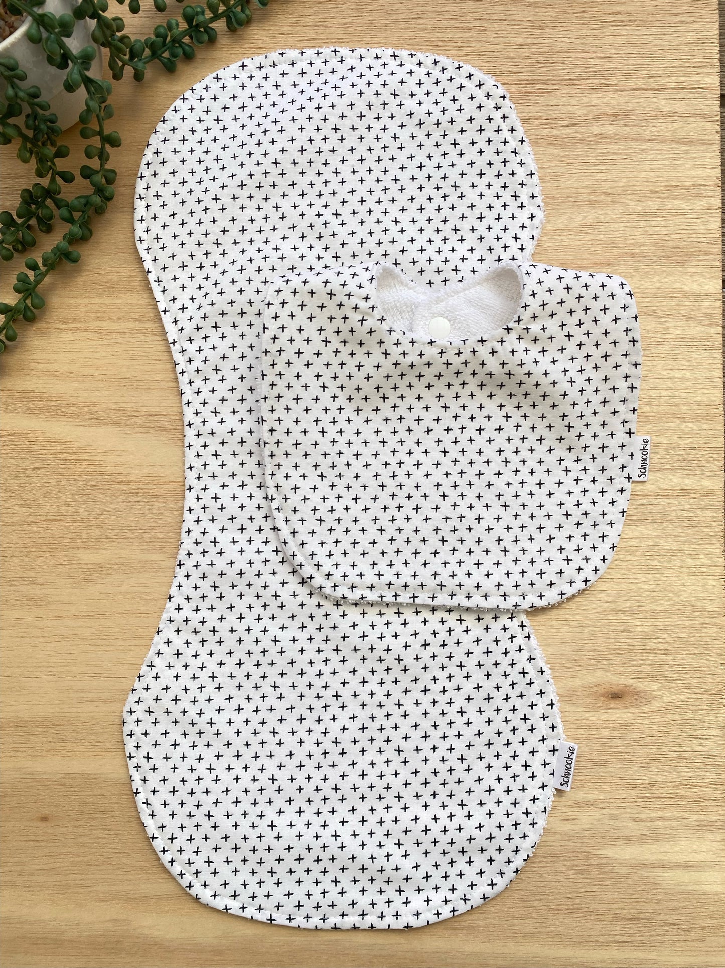 Bib and Burp Cloth Set