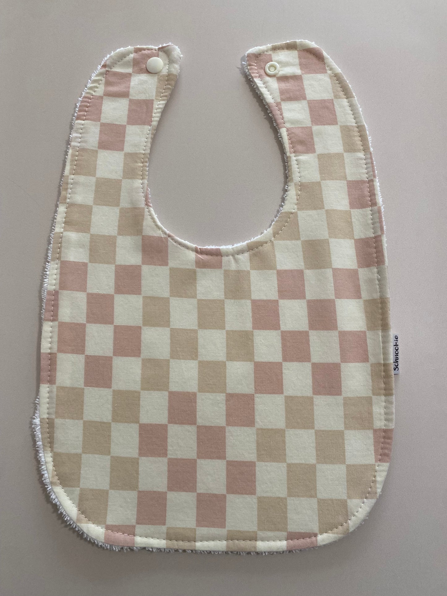 Peachy check Super absorbent Bib