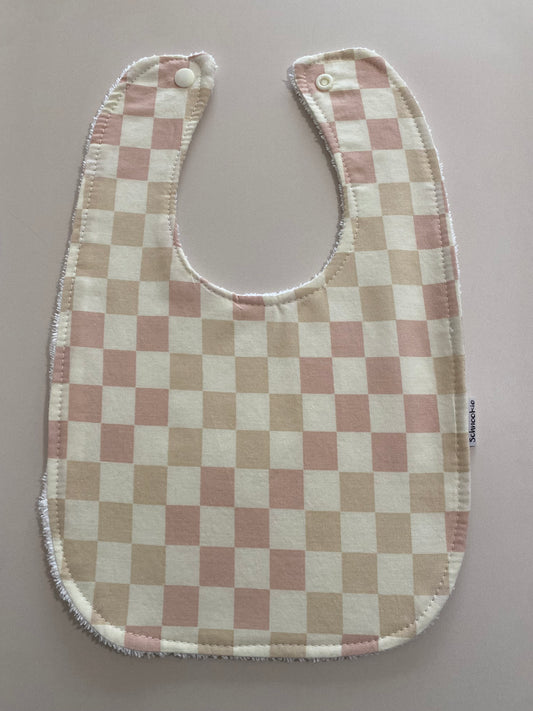 Peachy check Super absorbent Bib