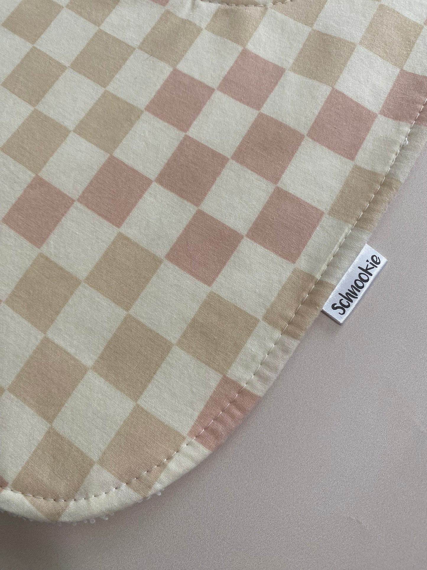 Peachy check Super absorbent Bib